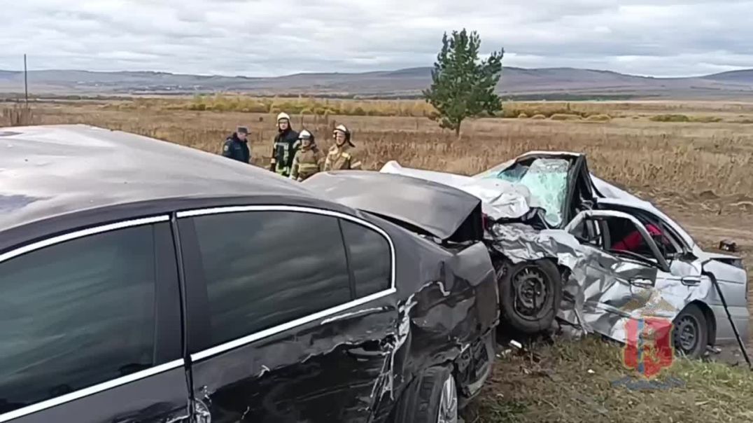 Последствия аварии на трассе Минусинск-Курагино 26.09.23